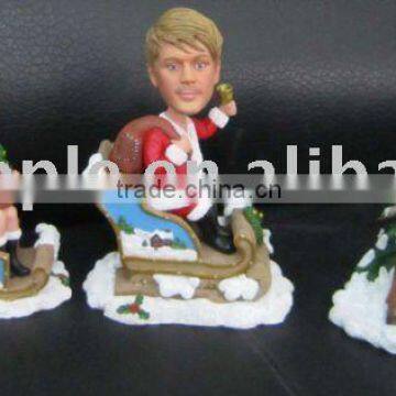 Xmas-06,Custom Family Bobble Head Christmas Gift