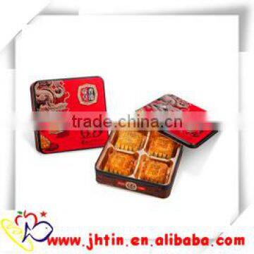 China alibaba dongguan square moon cake tin box/Metal tin box/boxes for mooncake