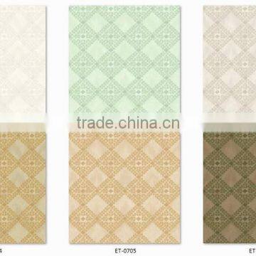 Inexpensive Heavy Embossed Vinyl Coated Wallpaper, Green Simple Spotted Wall Mural for Kindergarten , Best Wall Paper Sample photo-3