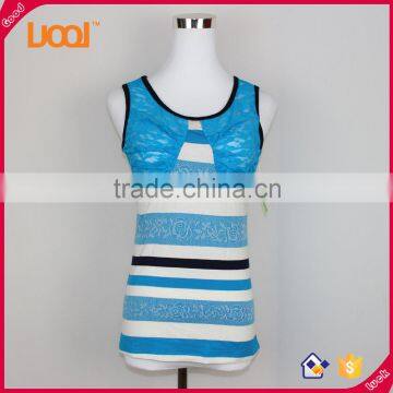 Oem 100% Cotton Yarn Dyed Women Tank Top Shopping Online Websites