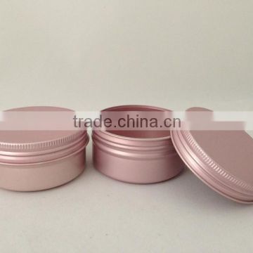 80g small aluminum colored candle tins