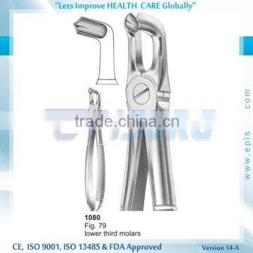 Extraction Forceps, lower third molars, Fig 79, Periodontal Oral Surgery