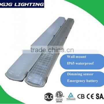 5ft model milky PC cover IP65 tri-proof lighting with emergency battery and sensor