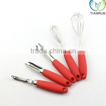 Full Set Kitchen Tools Stainless Steel Corer Peeler Egg whisk