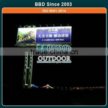 Stainless steel steel structure stable slim street lightbox