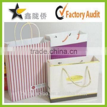 Christmas promotion customized shopping bag with logo