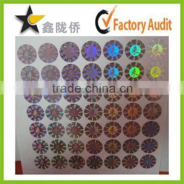 2015 Professional rainbow color Unique 3d hologram sticker custom hologram sticker