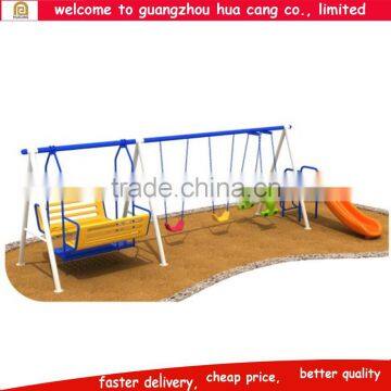 2016 China Outdoor Children Garden Swing Seats with Slide for School