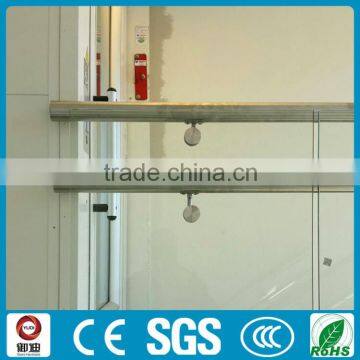 European Style Steel Glass Staircase Interior Glass Railing photo-5