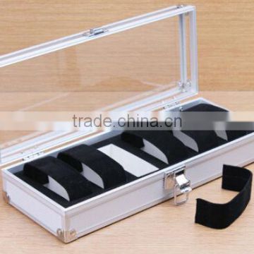 Aluminum 6 watch storage case acrylic ZYD-BX92711