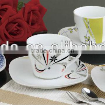 220cc square cup&saucer