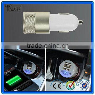 HIGH speed charging electronic dual usb car charger for samsung, Promotional Custom Logo USB Car Charger