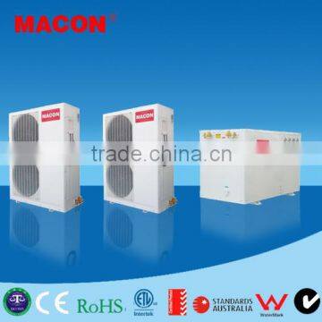 EVI DC Inverter heat pump air to water water heater with EN14511 for low temperature area