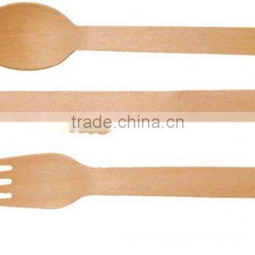 cheap price party stamped wooden cutlery