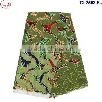 CL7593 2016 Chowleedee High Quality Top Fashion Latest Design Wax Lace photo-6