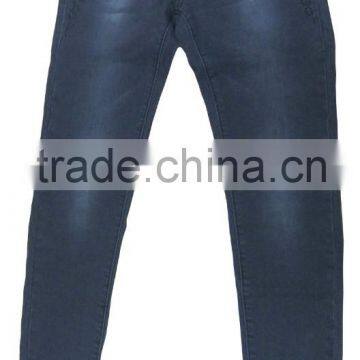 Hot sale women dark wash strech skinny jeans women matt hot stone jeans manufacturer