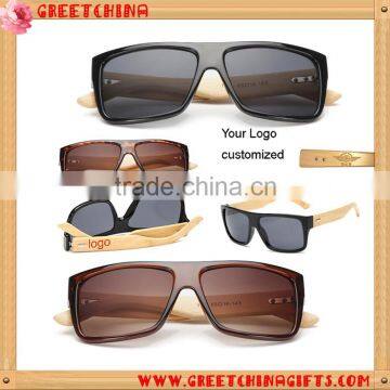 Wooden Bamboo Sunglasses Men's Bamboo Wood Sunglasses in Vintage Style with Plastic Frame and Polarized UV Colorful L                        
                                                Quality Choice