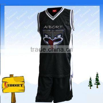 BKB-009 Black plain Basketball uniform for gym