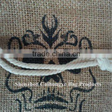 Jute Burlap Drawstring Bags photo-5