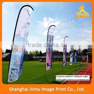 2016 Heat sublimation printing polyester flag for advertisement