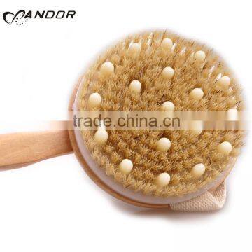 New type comfortable shower natural wood bath brush