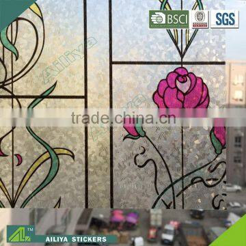 BSCI factory audit non-toxic vinyl pvc new design decorative affordable window film