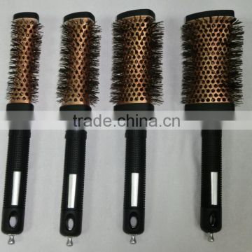 Ceramic ionic nylon bristle triangle concave brushes