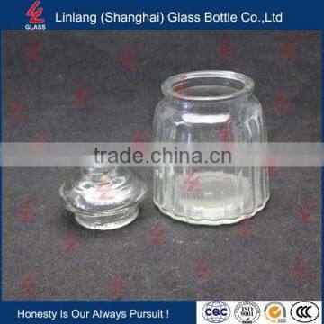 Mini Clear Top Grade Dried Nut Glass Storage Bottle