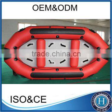 Cheap self bailing commercial grade inflatable rafting boat with pvc material for sale