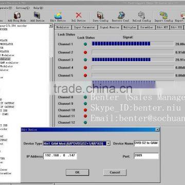 6*DVB-S2 to 4 QAM TransModulator With MUX-Scrambler(6*DVB-S/S2+6*ASI In,4*DVB-C RF Out) photo-6