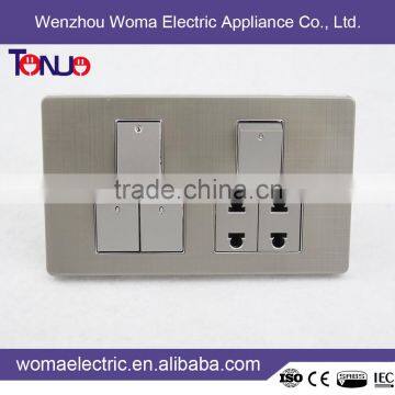 Muti-Function Pakistan Style 4 Switch +2 Socket electric wall switch socket , electrical switch                        
                                                Quality Choice