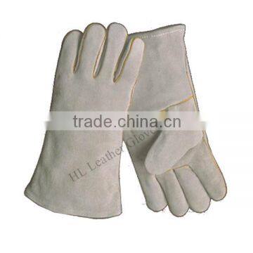 Custom logo BC grade full palm welding gloves with cheap price