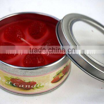 jelly scented candle with can