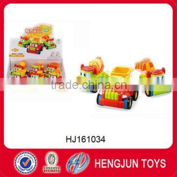 high qualtic plastic mini cartoon car toys inertia truck car toy
