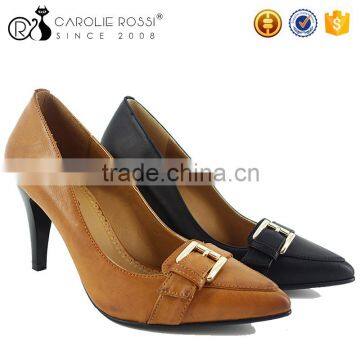 designer women shoes high heels pointed toe camel color shoes