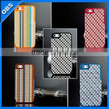 PC weave grain mobile phone case for iphone5