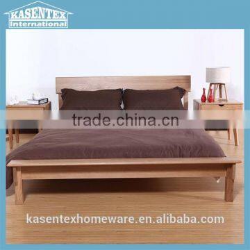 Wooden Modern Style Bed Solid wood assembled double bed