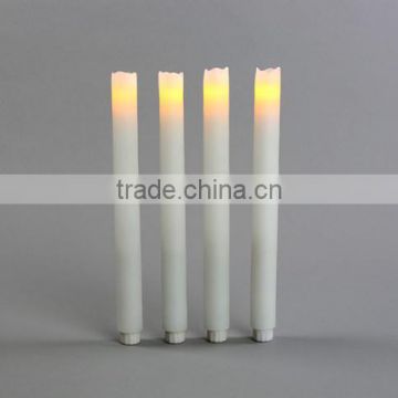 Dinner decorative on-off function yellow flame led taper candle