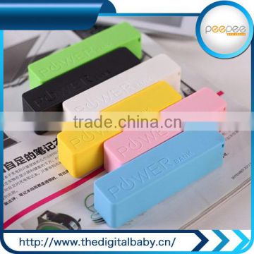 external portable 2600 mah power bank of hot new products for 2015