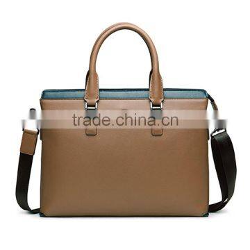 Top class cowhide laptop handbag business men briefcase for sale