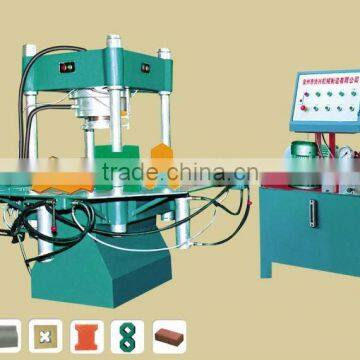 Curbstone concrete block machine