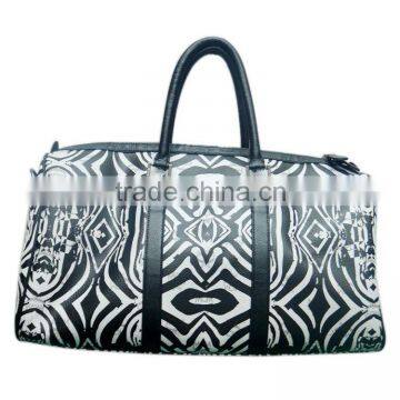 online shop China luggage PU leather travel bag zebra travel bag