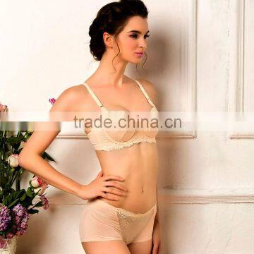 Hot Sell Enhancing Shape Push Up Lace Trim nude invisible girls sexy nipple bra