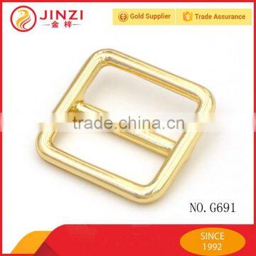 Plating light gold color square buckles making in zinc alloy