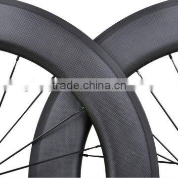 100% Hand Build Bicycle Wheels 700c Carbon Bike Wheels 700c 88mm Clincher, 700C 88mm Clincher Carbon Wheelset Road Bicycle photo-4