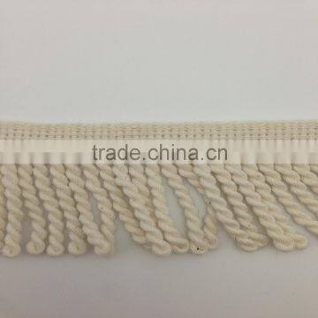 pillow curtain twisted rope trim cotton bullion fringe