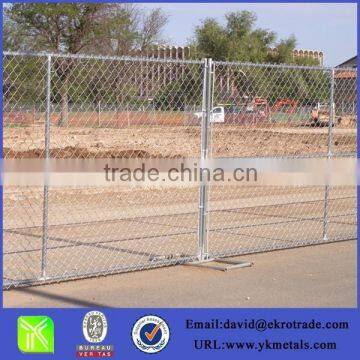 Temporary construction site fence