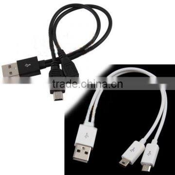 Wholesale Alibaba 2 in 1 Micro Usb to Mini Usb Charger Data Cable