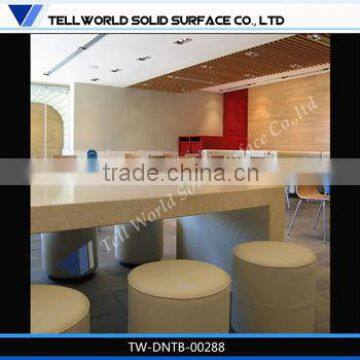 Restaurant solid surface table