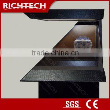 3 sides view hologram showcase modern transparent display system